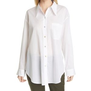 Vince White Long Sleeve Button Down